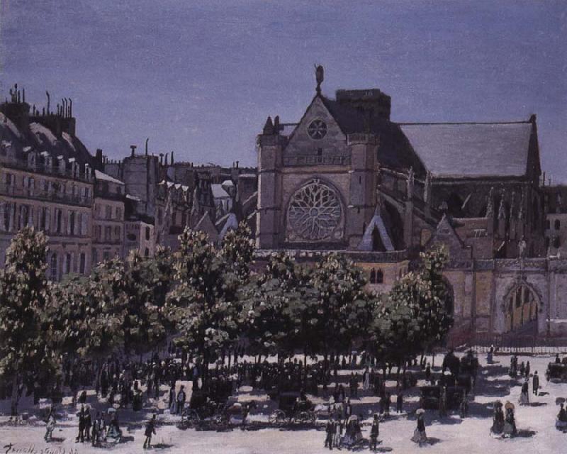 Claude Monet Saint-Germain l-Auxerrois China oil painting art